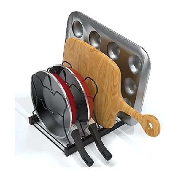 SimpleHouseware Organizador de sartenes ajustable de_6