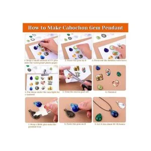 Bandejas colgantes con cabujones de cristal para hacer