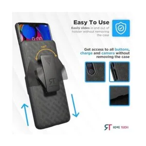 Rome Tech Funda con clip para cinturón para LG V40 V40_4