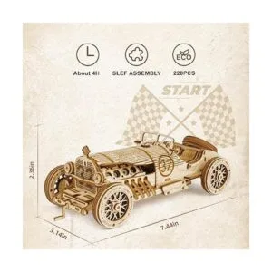 ROBOTIME Juego de rompecabezas de madera en 3D para_3