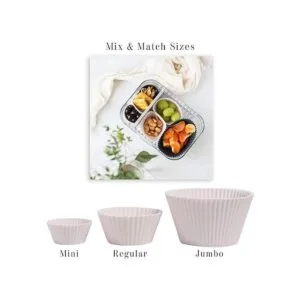 The Silicone Kitchen Tazas de silicona reutilizables para