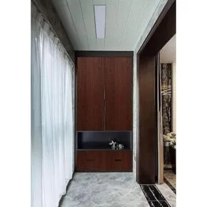 Papel pintado de madera de 197 x 17.7 pulgadas color rojo_5