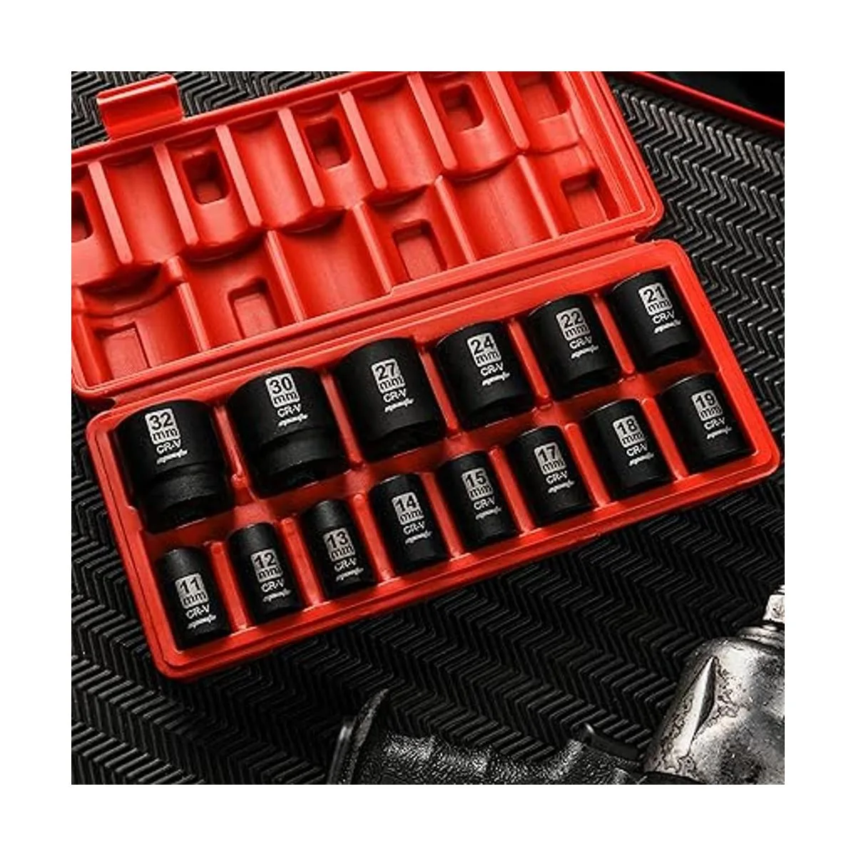 EPAuto 12Inch Drive Metric Shallow Impact Socket Set