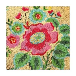 Felpudo de fibra de coco natural felpudo de bienvenida