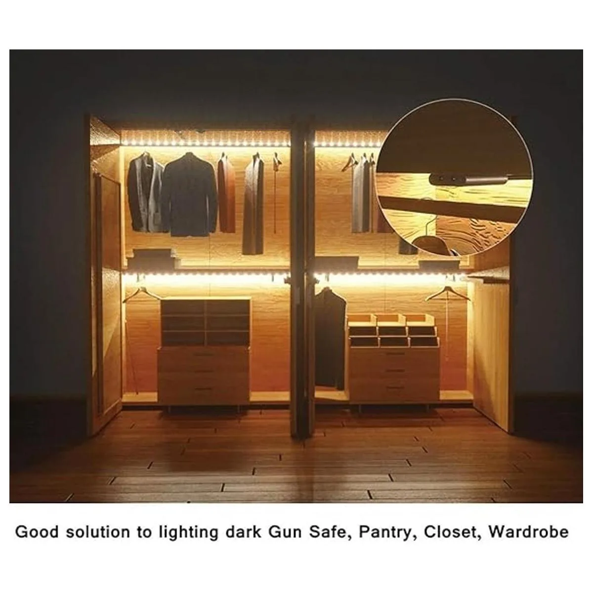 SENSKY Kit de iluminación de gabinete kit de tira de_2