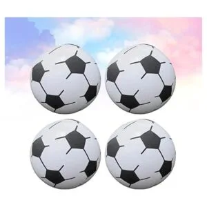 NUOBESTY Juego de 4 pelotas de fútbol hinchables para_2