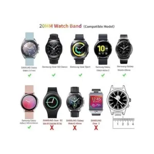 Compatible con Samsung Active 2 banda de reloj de 1.732 in_2