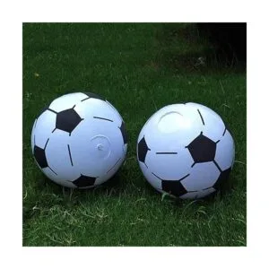 NUOBESTY Juego de 4 pelotas de fútbol hinchables para_3