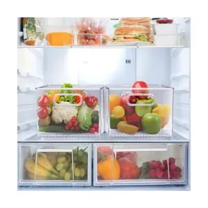 Sorbus Plastic Storage Bins Clear Pantry Organizer Box Bin_3