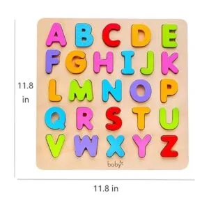 Rompecabezas de madera del alfabeto rompecabezas de