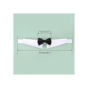 Collar de esmoquin para perro collar de perro con_2