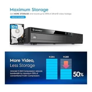 Amcrest NV4108A2 4K 8CH NVR 1080p3MP4MP5MP8MP_3