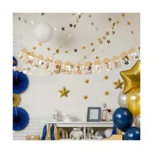 LINGPAR Banner de fotos de primer cumpleaños para bebé_6