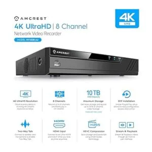 Amcrest NV4108A2 4K 8CH NVR 1080p3MP4MP5MP8MP_2