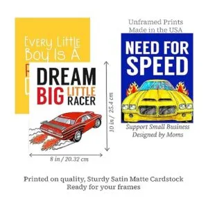 Dream Big Little Racer Juego de ruedas de decoración de_4