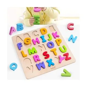 Rompecabezas de madera del alfabeto rompecabezas de