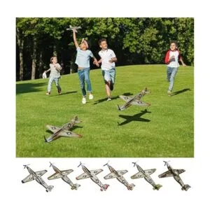 JOYGOGO Paquete de 24 aviones planeadores de guerra avión