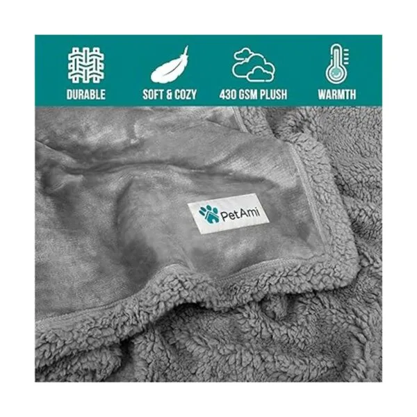PetAmi Manta impermeable para perro adecuada para cama_3