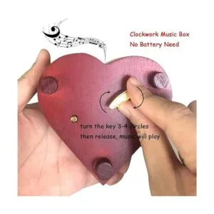 Pursuestar Caja de música de cuerda con mecanismo de