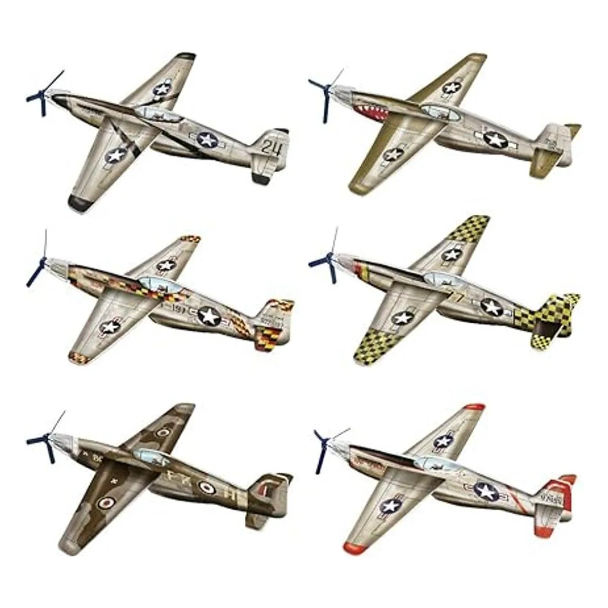 JOYGOGO Paquete de 24 aviones planeadores de guerra avión