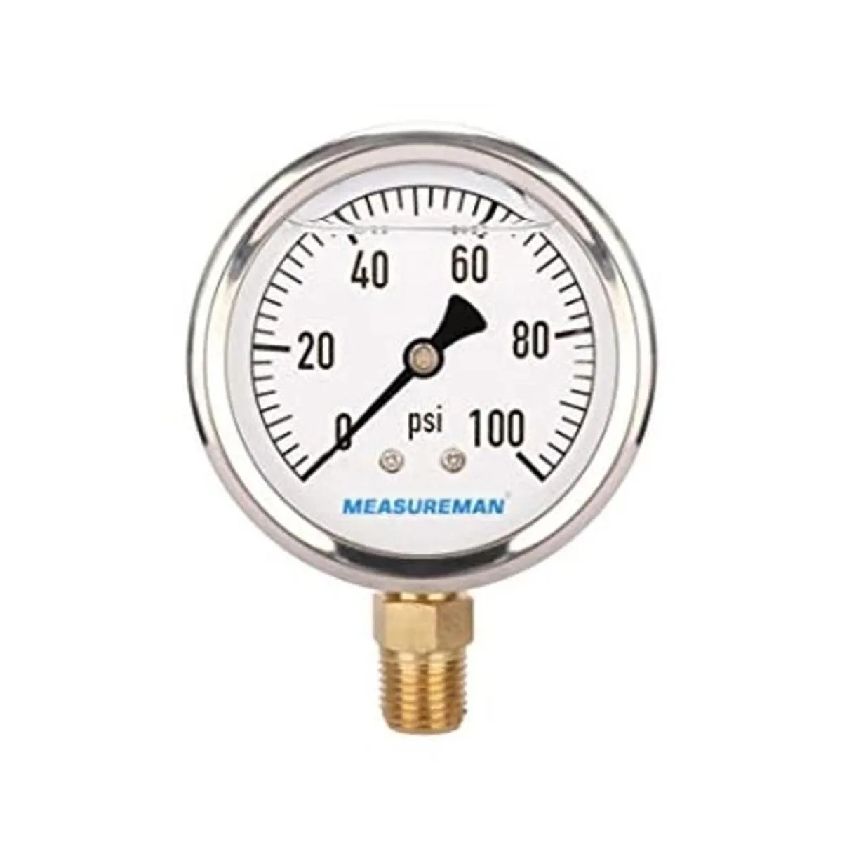 MEASUREMAN Medidor de presión con esfera de 2.5 pulgadas_1