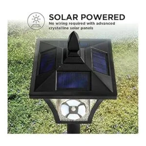 Home Zone Lámpara solar de poste de luz 65 pulgadas de