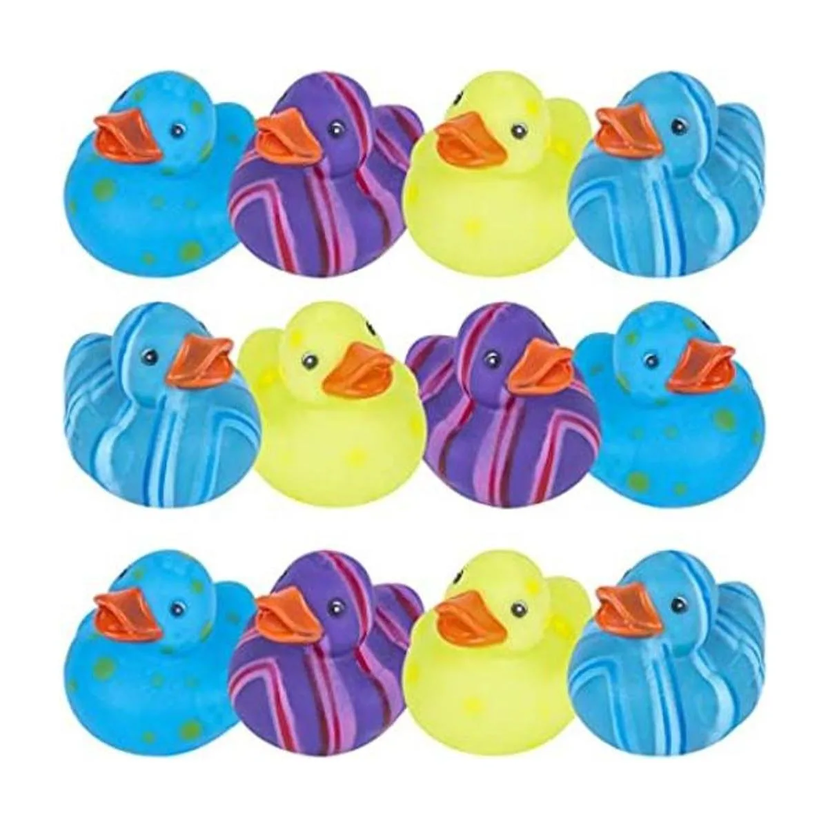 ArtCreativity Patos de goma con patrón multicolor para_1