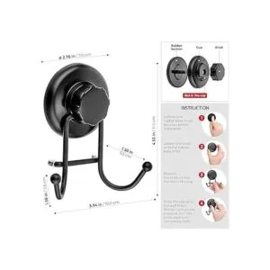 HASKO accessories Ganchos de ventosa para ducha Ganchos_2