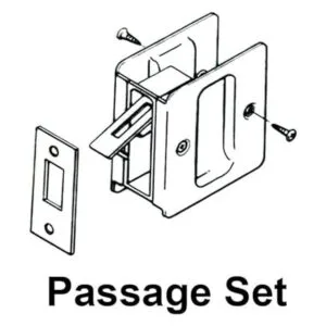 QCAA Bolsillo para puerta corredera de latón macizo 2_4