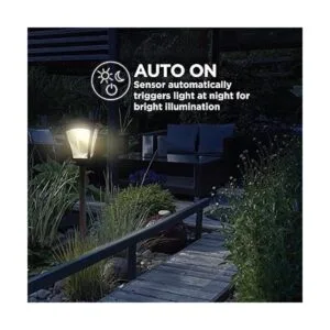 Home Zone Lámpara solar de poste de luz 65 pulgadas de