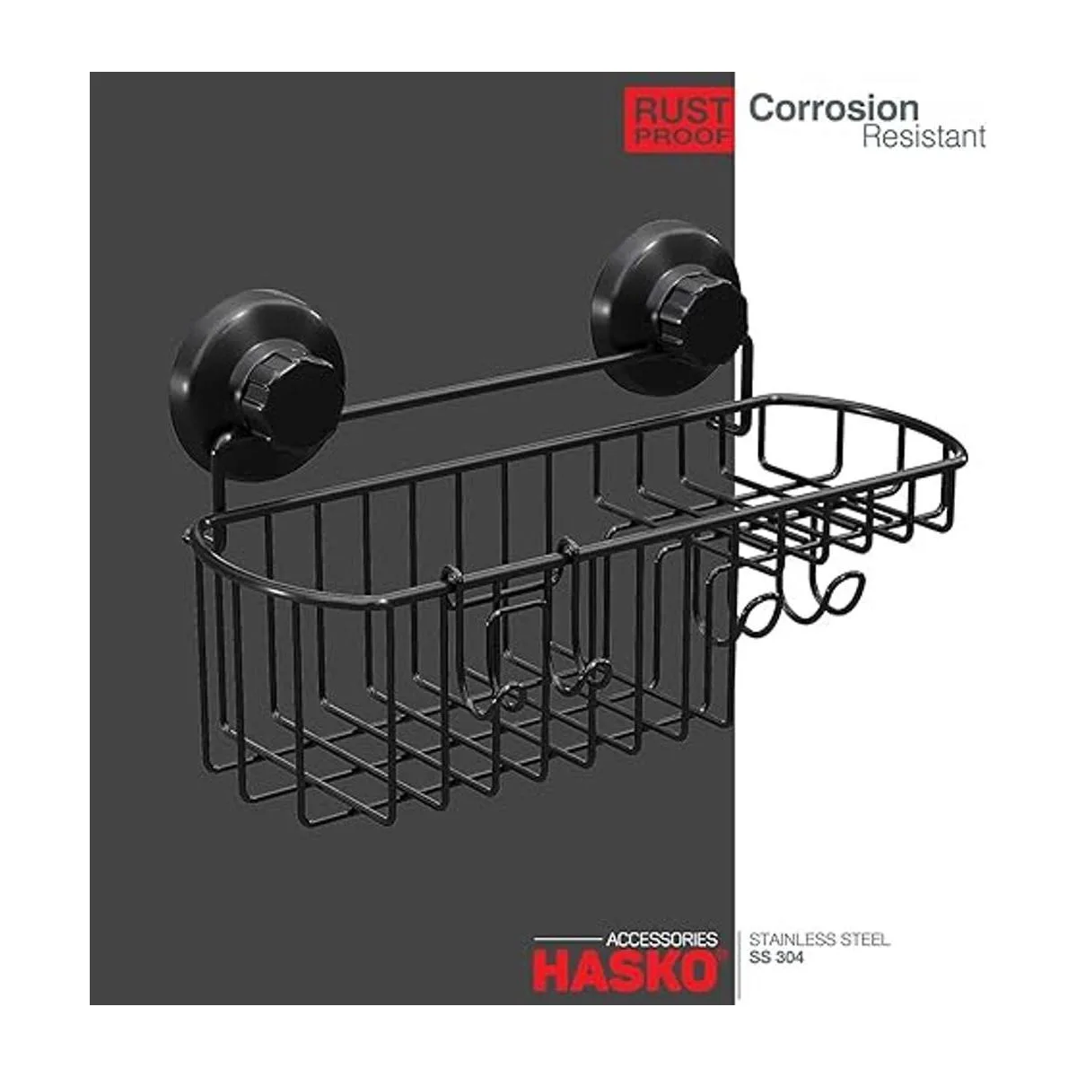 HASKO accessories Organizador de ducha con ventosa_5