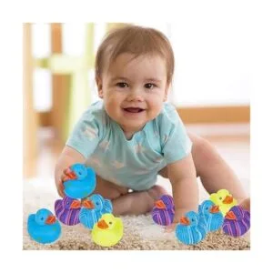 ArtCreativity Patos de goma con patrón multicolor para_5