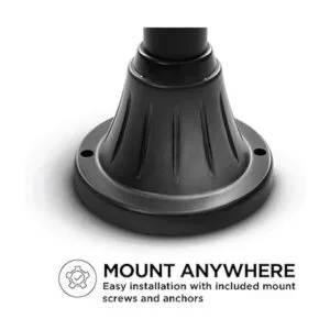 Home Zone Lámpara solar de poste de luz 65 pulgadas de