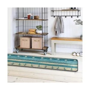 ALAZA Alfombra de estilo náutico antideslizante para