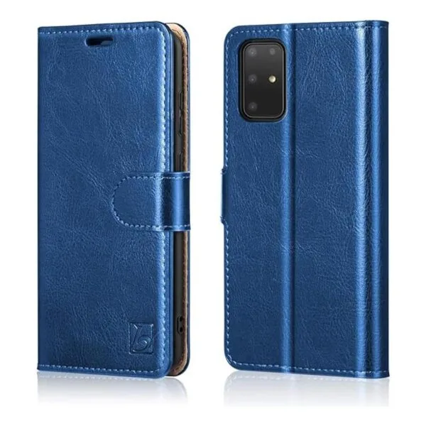 Belemay Funda tipo cartera para Galaxy S20 Plus piel de_1