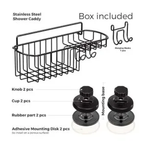 HASKO accessories Organizador de ducha con ventosa_3