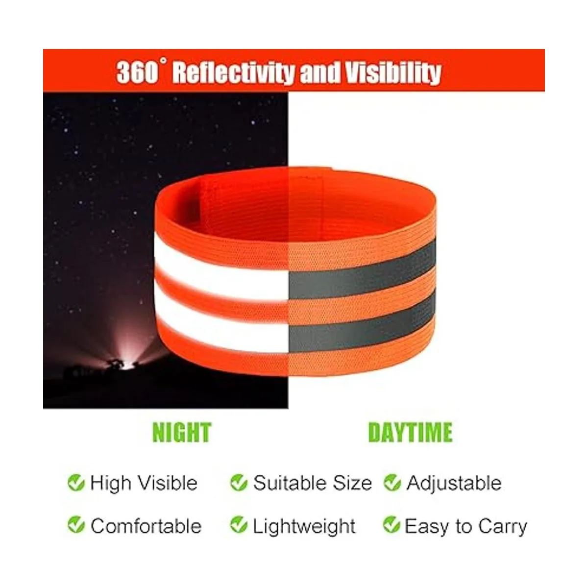 16 bandas reflectantes para muñeca brazo tobillo_3