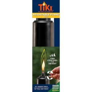 Tiki Brand Antorcha ajustable de 65.0 in resina negra_2