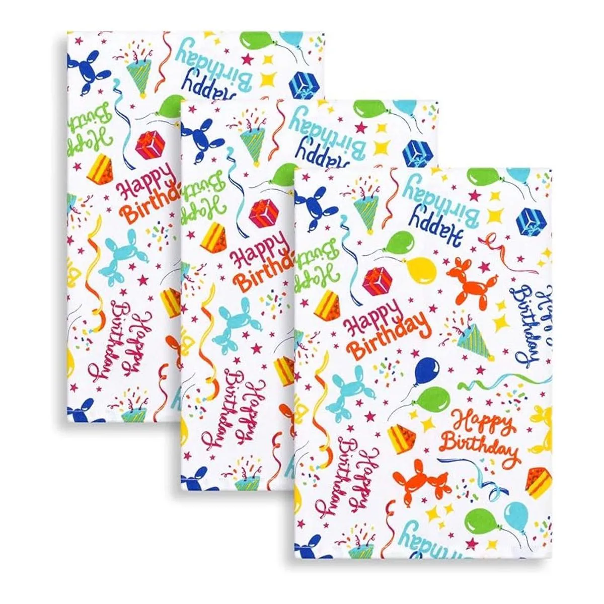 Cackleberry Home Happy Birthday Balloon Dogs Toallas de_1