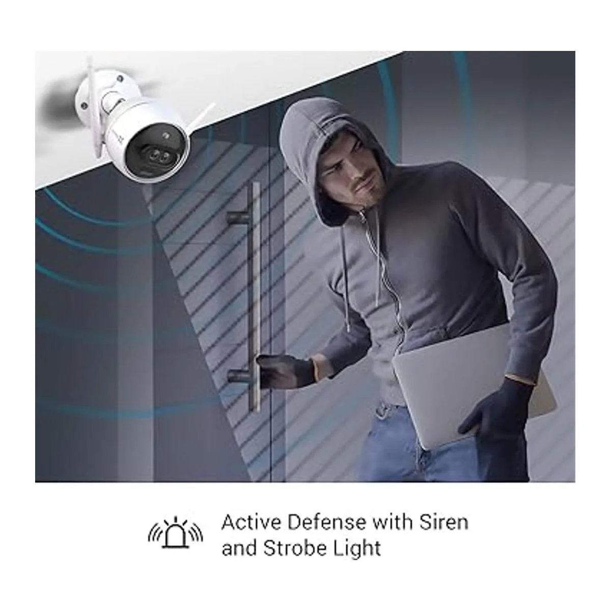 EZVIZ Cámara de seguridad para exteriores de doble lente_4