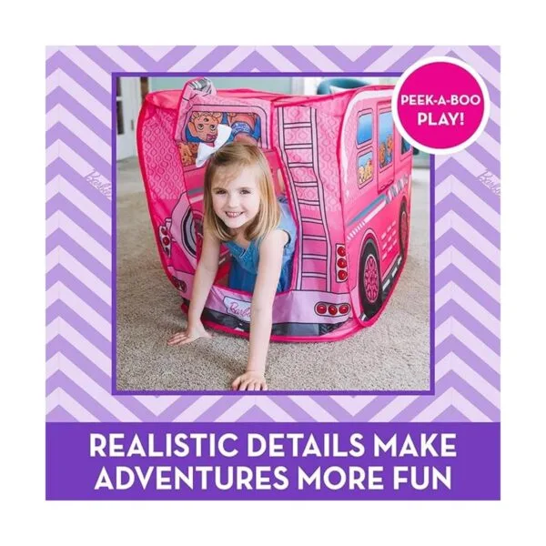 Tienda de campaña desplegable Barbie Camper casa de_3