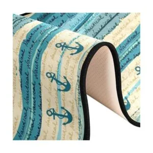 ALAZA Alfombra de estilo náutico antideslizante para