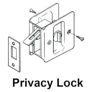 QCAA Bolsillo para puerta corredera de latón macizo 2_3