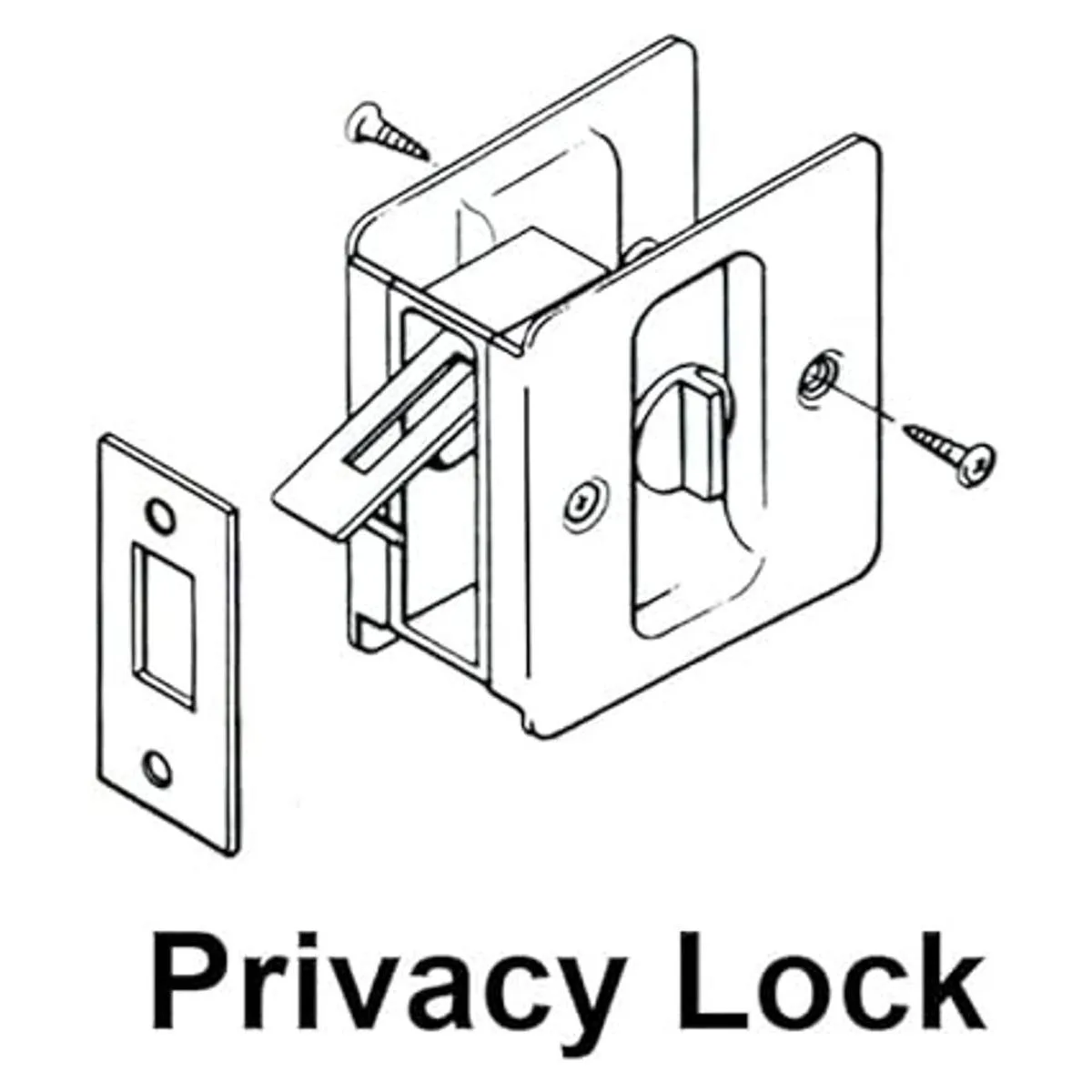 QCAA Bolsillo para puerta corredera de latón macizo 2_3