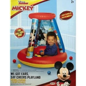 Mickey Mouse Pelota para niños 1 bola inflable y 15 bolas_3