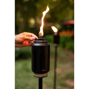 Tiki Brand Antorcha ajustable de 65.0 in resina negra_3