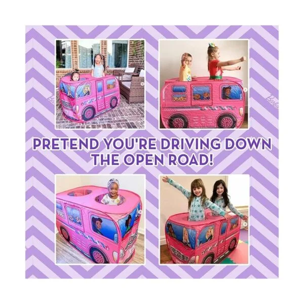 Tienda de campaña desplegable Barbie Camper casa de_4