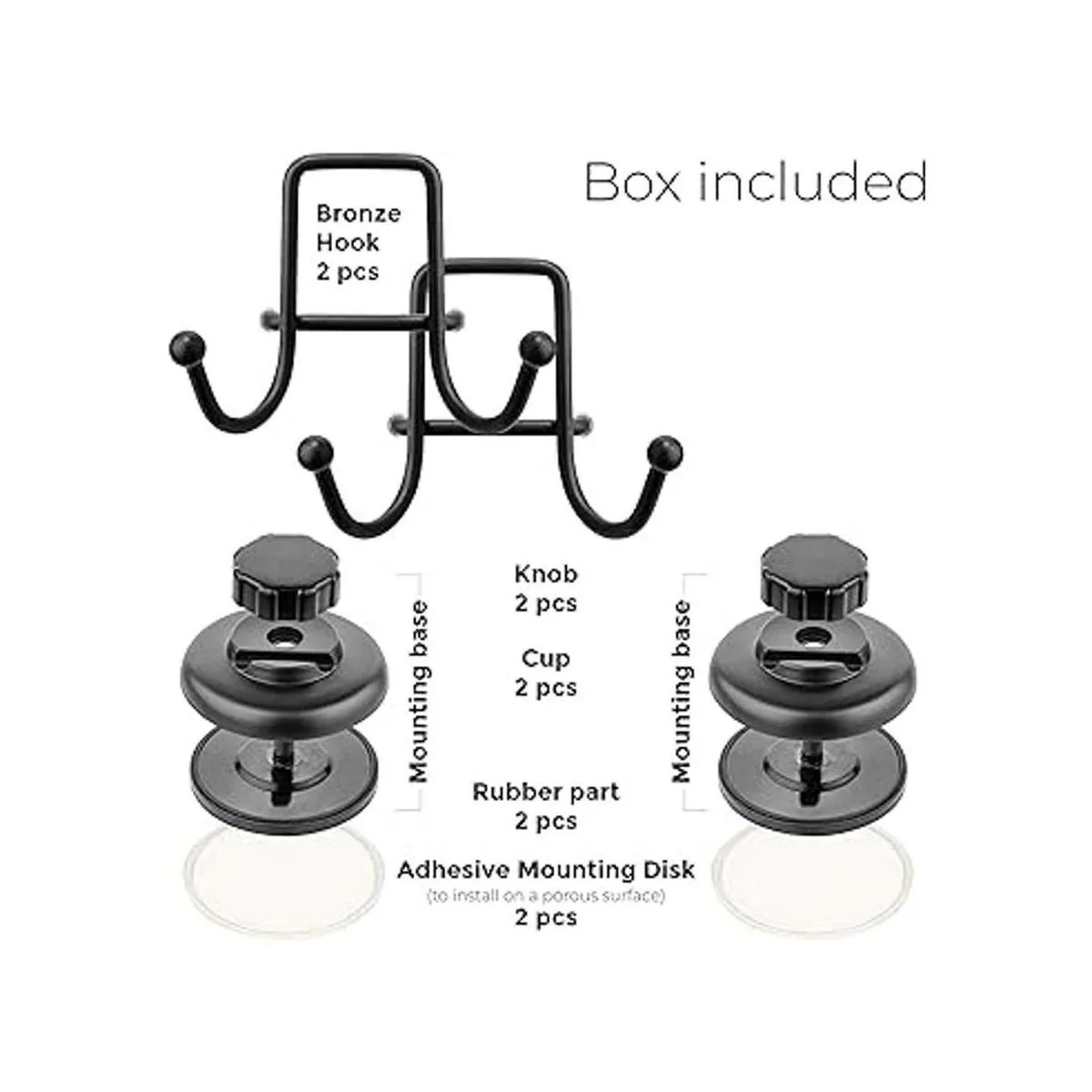 HASKO accessories Ganchos de ventosa para ducha Ganchos_3