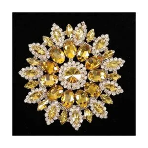 Broches de cristal de brillantes de cristal para