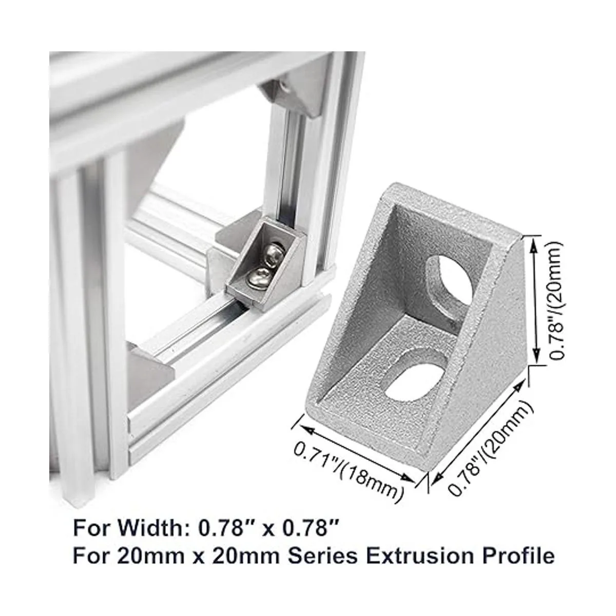 Serie 2020 de aluminio de extrusión perfil conjunto 20_3